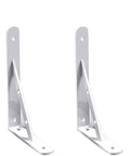Badass Heavy Duty Shelf Brackets Wall Mount 90 Degree Corner Bracket Pair in white finish, designed for strong wall support.