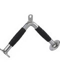 Triceps Training Bar For Cable Pulldown And Pressdown Sturdy Rubber Grip Bar For Upper Body Strength, steel tube with rubber grips.