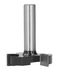 Heavy Duty Carbon Steel Surfacing Router Bits For Planing Wood With Sturdy Alloy Pointed Drill Design, 1/2 Shank, 2 Inch Head.