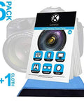 Camera lens cleaning kit by CamKix: 6 booklets (300 sheets) of lens cleaning tissue + double-sided cloth