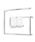 Plug In Or Hardwired Heated Towel Rack With Timer For Bathroom Wall Mounted 304 Stainless Steel Towel Warmer Mirror Polished