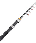 Ultra Lightweight Telescopic Fishing Rod for Saltwater and Freshwater Collapsible and Extendable to Four Point Nine Feet