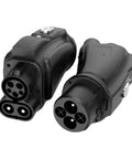 Heavy Duty Ccs1 To Chademo Adapter For Dc Ev Fast Charging Connector, showing dual connectors for reliable EV charging.