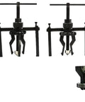 Heavy Duty 3 Jaw Bearing Puller Extractor Tool For Motorcycle Car Repair Makes Getting Nasty Bearings Out Easy Peasy For Any Home Mechanic Looking To Save Time And Money On Auto Maintenance Tasks And Keeps You Sharp On The Road. black steel 3-jaw puller set