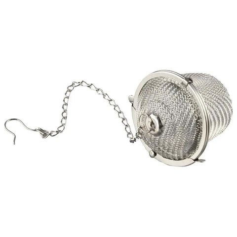 Heavy Duty Stainless Steel Ultrasonic Cleaner Basket Six Pack Snazzy Wire Mesh Nets for tea infusion with hook and chain.
