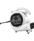 High Velocity Air Mover Super Fan Max One Fifth Horsepower For Fast Room Cooling, pivoting blower with dual 120V outlets