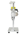 Hilitand Benchtop Drill Press With Brass Motor Featuring Variable Speed 4000 To 9000Rpm And Adjustable Chuck side view showcasing adjustable chuck and brass motor.