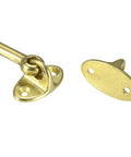 Premium Brass Hook And Eye Latch For Gate Cabin Door Window With Screws Heavy Duty Secure Locking Hardware No Sweat Setup Rock Solid Grip golden finish parts