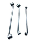 Heavy Duty Spring Pipe Bender Tool For 20 To 25Mm Water Pipes Galvanized Steel Wire Forming Device for aluminum and plastic plumbing ducts shown from different angles.