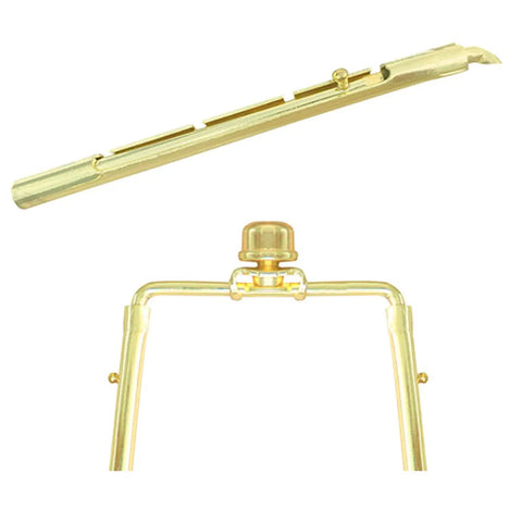 Adjustable Lamp Shade Harp Holder Fits Seven To Ten Inch Shades Three Eighths Inch Saddle For E14 E26 E27 Bases Fitter Adapter
