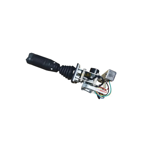 New Aftermarket Joystick Controller 56773 56773GT for Articulated Boom Lift Systems with black handle and wiring.