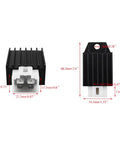 GY6 Ignition Coil Kit With CDI Relay Regulator A7TC Spark Plug rectifier dimensions illustration