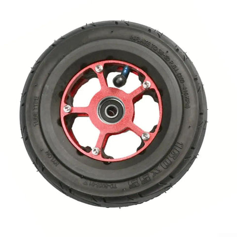 160mm Off Road Electric Skateboard Wheel with Aluminum Alloy Hub and Pneumatic Tire, top view