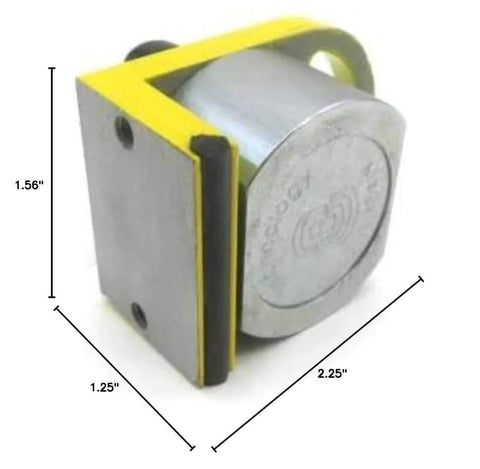 Side view of MagMount 150 GripRight 90 Degree Switchable Magnet For Industrial Fixtures And Work Benches Heavy Duty