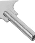 Close-up of Rugged Pro Grade Steel Clock Winding Key For Wall And Alarm Clocks, showing durable steel construction.