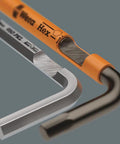 Long Arm Hex Key 2.5 mm Hex Plus with bright green grip, precision-machined, color-coded sleeve, side view of tools.