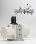 Industrial Grade Pneumatic Booster Pump With Two Times Pressure And Low Heat Operation, Durable Booster Valve shown in detail