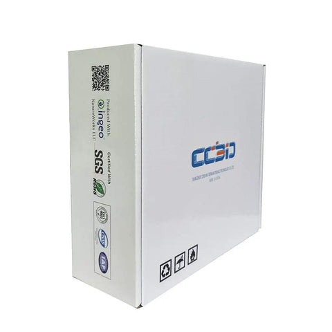 Side view of packaging for White PLA Filament 1.75mm 1kg For 3D Printing Tougher, Stronger FDM Material With Enhanced Heat Resistance Pro Plus