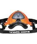 Front view of Reusable P100 Half Mask Respirator With Replaceable Filters For Dust Metal Fumes And Oil Mist Lightweight All Day Comfort