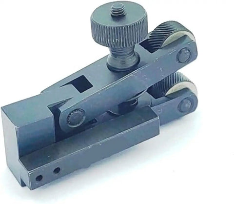 V Clamp Type Knurling Tool For Lathe 5 To 20 mm Small Capacity With Textured Grip Ridged Surface shown in metal finish