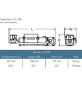 Engine Heater Preheat Kit For Diesel And Gas Engines, schematic dimensions, weather tight coolant preheater, thermostat included