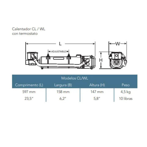 Engine Heater Preheat Kit For Diesel And Gas Engines, schematic dimensions, weather tight coolant preheater, thermostat included