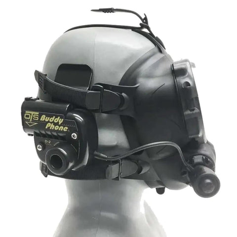 Side view of Spectrum Full Face Mask For Scuba Diving In Cold Water, One Size Fits All, with five-point harness.