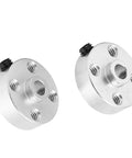 Heavy Duty Aluminum Axle Hub Replacement Kit With Set Screws For Tetrixrobotics Robots 4.7mm D Shaft Axles Durable Metal Construction 2Piece Set