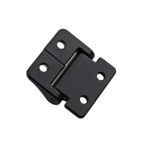 Zinc alloy damping torque hinge, black finish, 1pc, two-leaf with four mounting holes