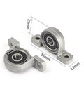 Close-up of silver alloy ball bearings from 500mm Lead Screw Kit For 3D Printers With Nuts Coupling And Ball Bearing No Fuss Easy To Install Smooth Performance Silver Alloy Rod For Precise Reliable Printing
