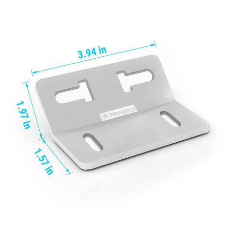 Heavy Duty Aluminum Solar Panel Pole And Wall Mount Bracket Kit For One To Fifteen Watt Panels With Adjustable Forty Degree Tilt