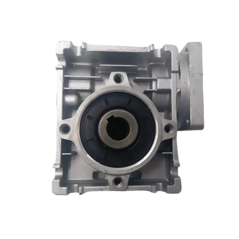 Premium RV30 Worm Gear Reducer With 30:1 Ratio Paired With NEMA23 Stepper Motor Boasting 1.2Nm Torque gearbox front view.