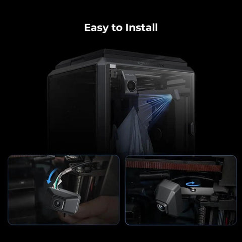 AI Camera For 3D Printing With Real Time Monitoring, Time Lapse Filming, AI Detection, HD Video, And Failure Alerts installed on K1 printer