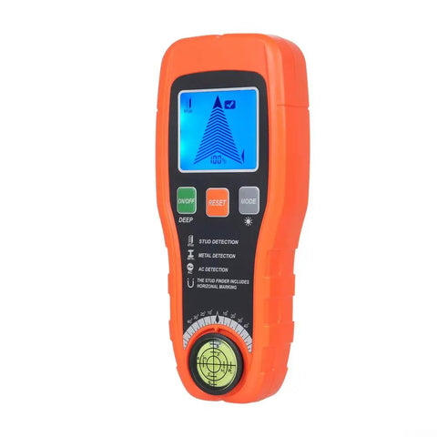 Minhe 7-in-1 Wall Detector with Smart Sensor | Handheld Stud Finder for Metal, Wood, AC Wire | LCD Display, Audio Alarm, Built-in Level