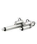 Straight Up Heavy Duty 36V Linear Actuator With Smart Motor Controller Boosting 300 Newton Force And 200Mm Stroke Rock Solid Build Quality For RV Electric Door Openers - silver motors and rods