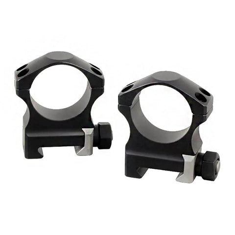 Nightforce Xtreme Duty Ultralite 30mm 4 Screw Hard Anodized Aluminum Gun Scope Rings Mounts Set Of Two Low 0.885 Inch Black