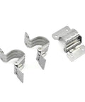 Stainless steel torque built-in hinge set, 3 pieces with mounting plates for cabinet doors (0.35NM)