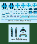 Decals for Ta 152C1 German Fighter Aircraft Model Kit In 1 48 Scale With Photo Etch Parts Decals And Pro Grade Painting Guide