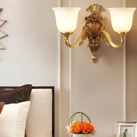 Top Tier Copper Wall Sconce Featuring A White Frosted Glass Shade And Easy E27 Bulb Fit Rust Resistant Iron Frame Perfect For Bedroom Nightstand Office Space Clean Look That Really Slaps.