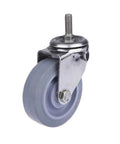 Quiet Three Quarter Inch Caster Wheels With 304 Stainless Steel Frame for carts racks and cabinets smooth low noise glide