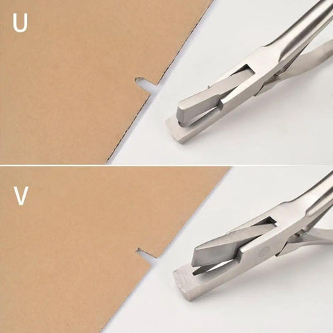 Stainless Steel Ear Notcher And V Shaped Cutter Pliers For Pigs U Notch And V Notch Ear Marking Tool Pro Grade Piglet Identification