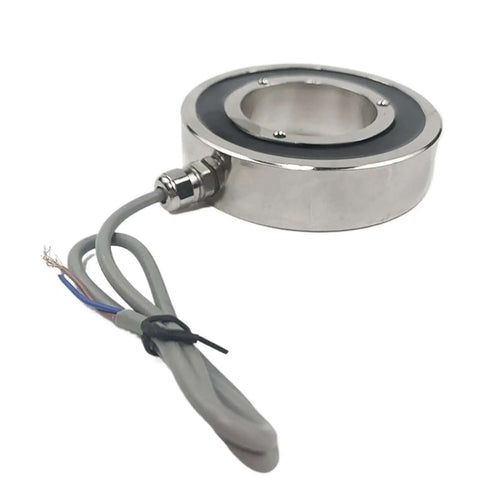 Side view of a 24V Brake Electromagnet Holding Magnet Solenoid With 80mm Diameter And 20mm Height, 100Kg Pull Capacity, 8W Power.
