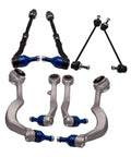 BMW 5 Series Front Suspension Wishbone Track Control Arms and Drop Links Kit 8 Piece Set OEM Grade Replacement Lower Control Arms and Bushing Kit for E60 E61