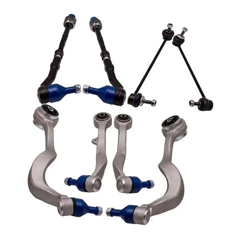 BMW 5 Series Front Suspension Wishbone Track Control Arms and Drop Links Kit 8 Piece Set OEM Grade Replacement Lower Control Arms and Bushing Kit for E60 E61