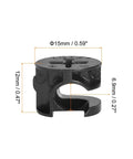 Badass Cam Lock Nuts For Furniture Builds, heavy duty steel joint fastener with dimensions 15mm diameter, anti-rust nickel coating.