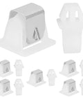 Dryer Door Latch Replacement Kit, 6 Piece Set, Plastic And Stainless Steel Build, Easy Install, Precise Fit, Boosts Dryer Safety And Efficiency For Most Washers And Dryers, white latch pieces