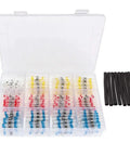 Top Tier 300 Pcs Waterproof Heat Shrink Tube Solder Seal Sleeves Insulated Electrical Connectors Kits With Wire Butt Terminals And Handy Storage Box For Every Electrical Fix You Gonna Crank Out This Season, clear plastic organizer with color-coded sleeves