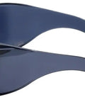 Side view of Fitover Safety Glasses With Uni Lens Smoke Wraparound Eye Protection No Fog Scratch Resistant Protective Eyewear