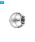 M5x10mm Ball Nuts Knob Set 4 Pack Stainless Steel 304 Female Thread Round Blind Hole Screw Caps Silver