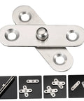 360 Degree Rotatable Hidden Door Pivot Hinges Set For Secret Doors In Stainless Steel Pro Grade Concealed Hinges for Installations